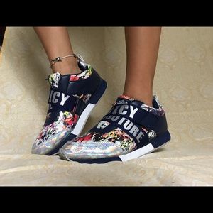 Holographic + Paint Splatter Sneakers